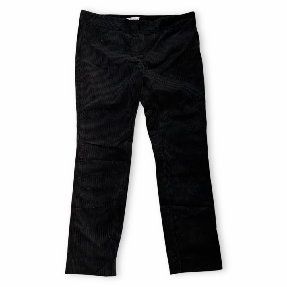 Isabel Marant Étoile Black Ribbed Corduroy Pants Mid Rise Trousers Sz FR38 US 6